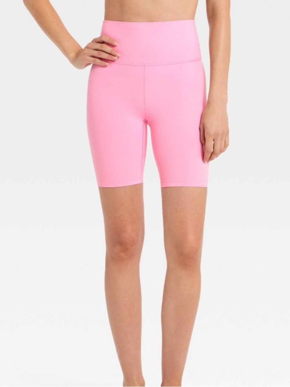 High-Rise Bubblegum Pink Bike Shorts